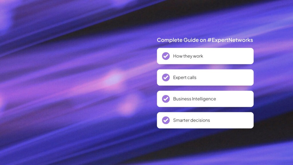 Expert Networks 2025