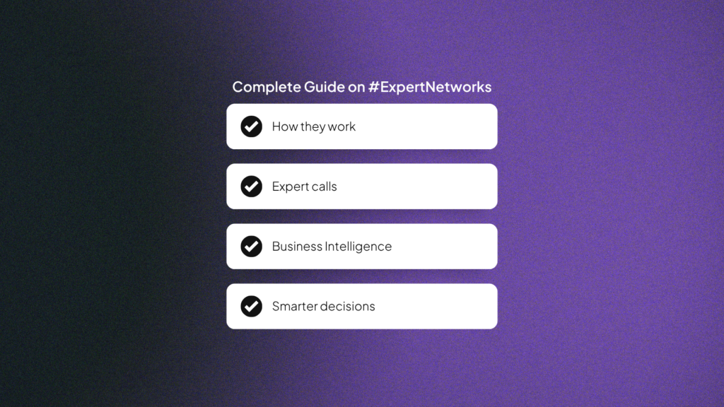 Expert Networks 2026